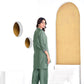 BulBul Deepti Chanderi Olive Co-Ord Set - Swadesiicart