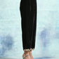trueBrowns Black Velvet Lace Pant | Swadesiicart