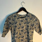 trueBrowns Blue Floral Print Kurta | Swadesiicart