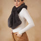 InWeave Slaty Grey Faux Fur Neck Warmer - Swadesiicart