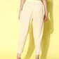 Ahalyaa Beige Floral Lace Insert Dhoti Pants | Swadesiicart