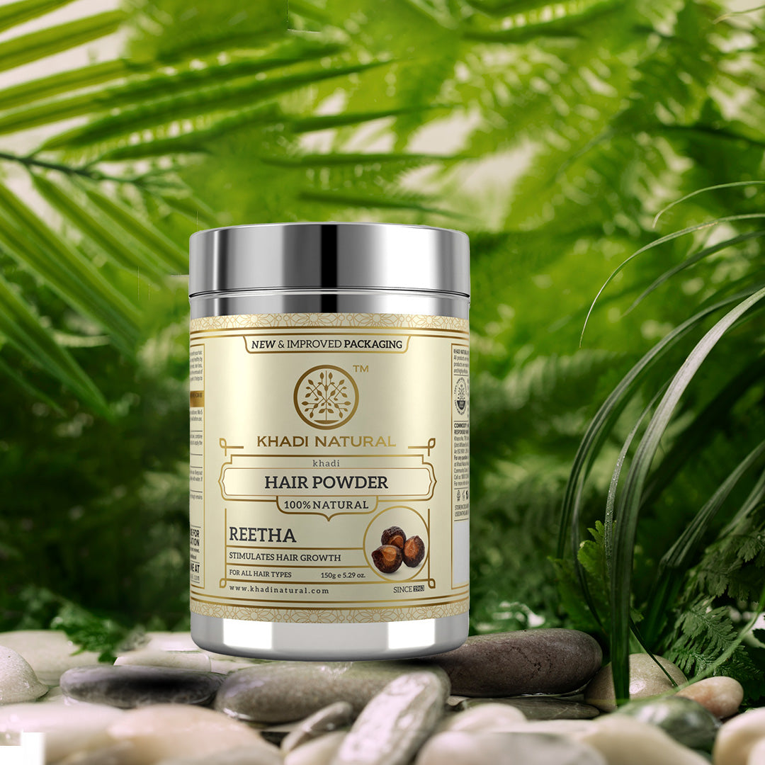 Khadi Natural Organic Reetha Powder For Hair Cleanser - 150gm