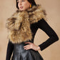 InWeave Women's Cat Print Faux Fur Neck Warmer - Swadesiicart