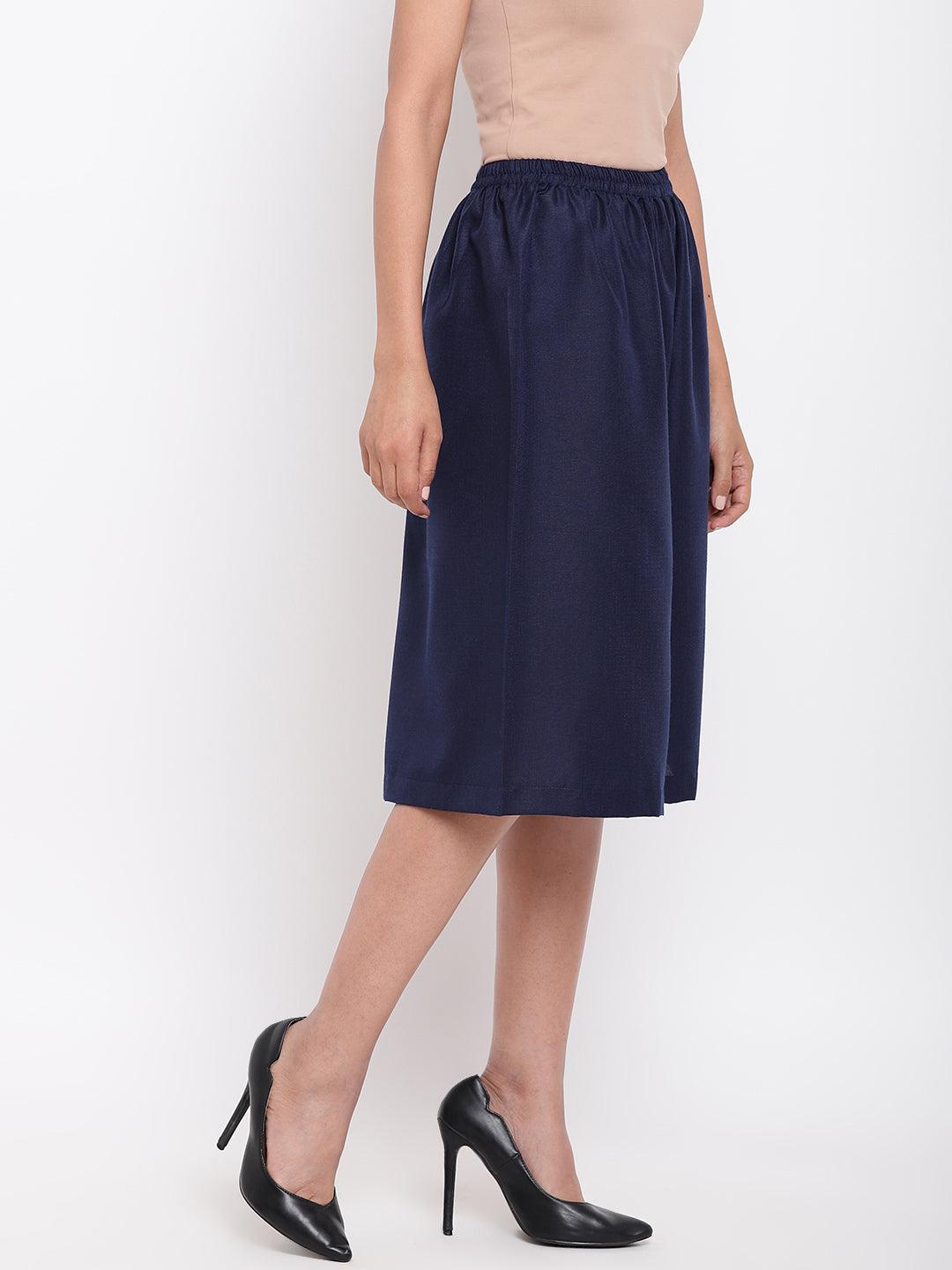 trueBrowns Linen Cotton Blue Pant | Swadesiicart