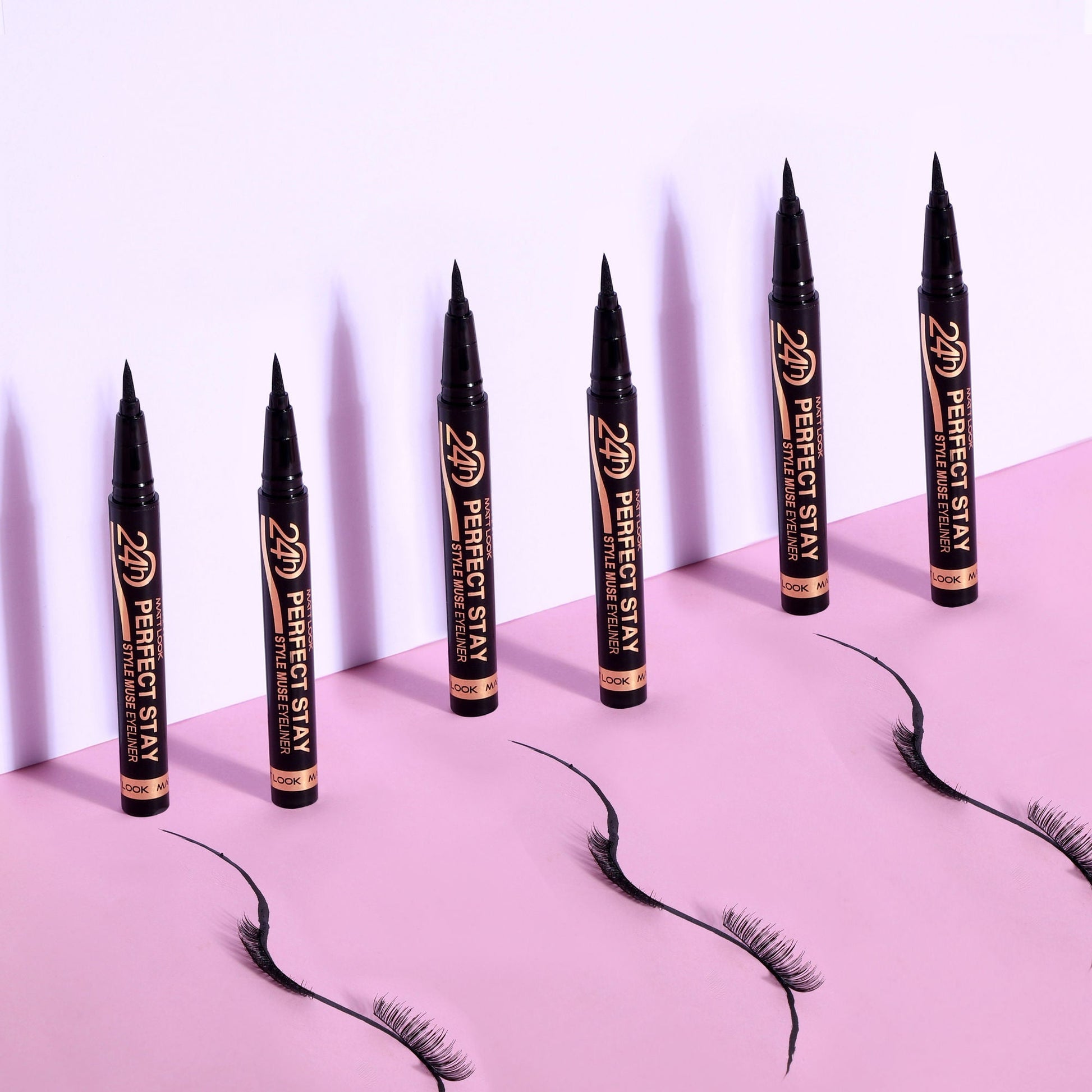 Matt Look Perfect Stay Style Muse Eyeliner 24 Hours - Jet Black - Swadesiicart