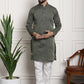 Sojanya Floral Printed Mandarin Collar Kurta With Churidar | Swadesiicart