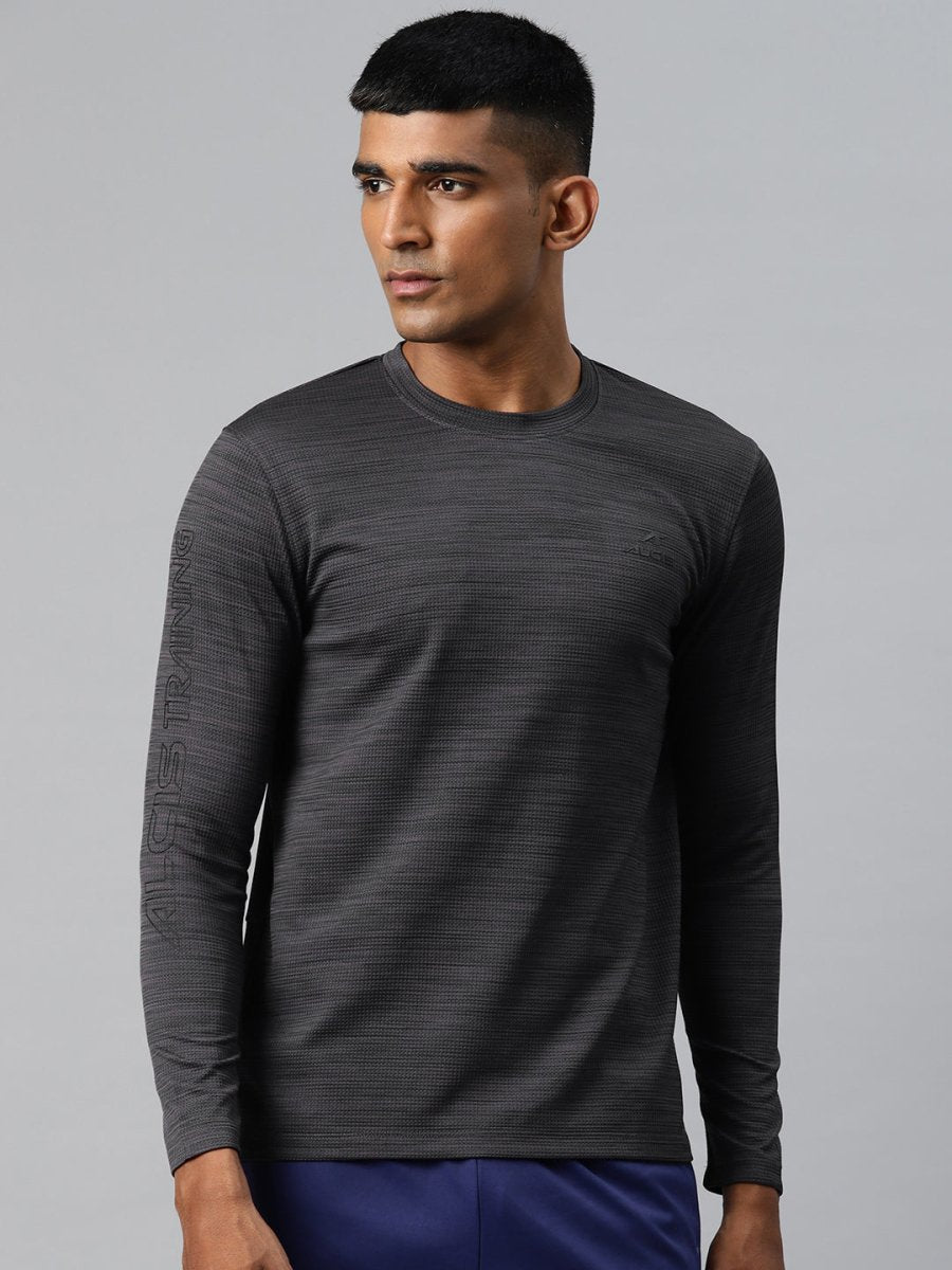 Alcis Men Typography Printed Dry Tech Slim Fit Sports T-shirt | Swadesiicart