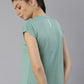 MKH Women Green Extended Sleeves Dri-FIT Sports T-shirt - Swadesiicart