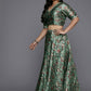 Ahalyaa Women's Traditional wear Lehenga Choli - Green | Swadesiicart