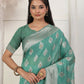 Shree Shyam Fashion Linen Cotton Rama Green Saree