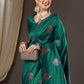 Anouk Ethnic Motifs Zari Banarasi Saree | Swadesiicart