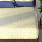 Nautica Noridge Green & Blue Floral Cotton 160 TC King Bedsheet With 2 Pillow Covers - Swadesiicart