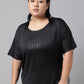 MKH Plus Size Typography Printed Dri-FIT Sports T-Shirt - Swadesiicart