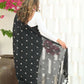 Beatitude Black Khadi Floral Embroidered Saree