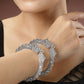 NVR Women's Set of 2 Silver-Toned German Silve Oxidised Elephant Design Handcrafted Bangles - NR Retail-NVR
