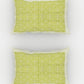 Urban Magic Green & White Ethnic Motifs Cotton 104 TC Queen Bedsheet with 2 Pillow Covers - Swadesiicart