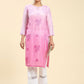 HOUSE OF KARI Floral Chikankari Embroidered Kurta | Swadesiicart