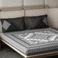 DDecor Live Beautiful Black & White 140 TC Cotton King Bedsheet & 2 Pillow Covers - Swadesiicart
