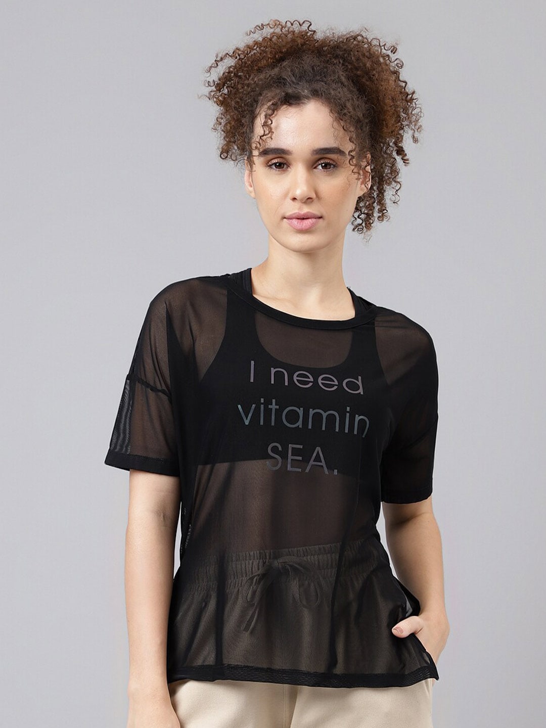 MKH Typography Printed Dri-Fit Relaxed Fit Training or Gym T-Shirt - Swadesiicart