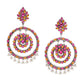 Shining Diva Multicoloured Oxidised Contemporary Drop Earrings - Swadesiicart
