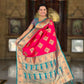 PR Fashion Rani Pink Soft Banarasi Silk With Zari Weaving Meenakari Design Saree | Swadesiicart