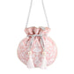 Masq Pink & White Embellished Embroidered Potli Clutch