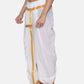 Sethukrishna Men White Readymade Cotton Dhoti | Swadesiicart