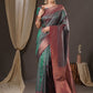 Anouk Floral Zari Banarasi Saree | Swadesiicart