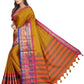 Vamika Banarasi Silk Mustard Weaving Saree | Swadesiicart
