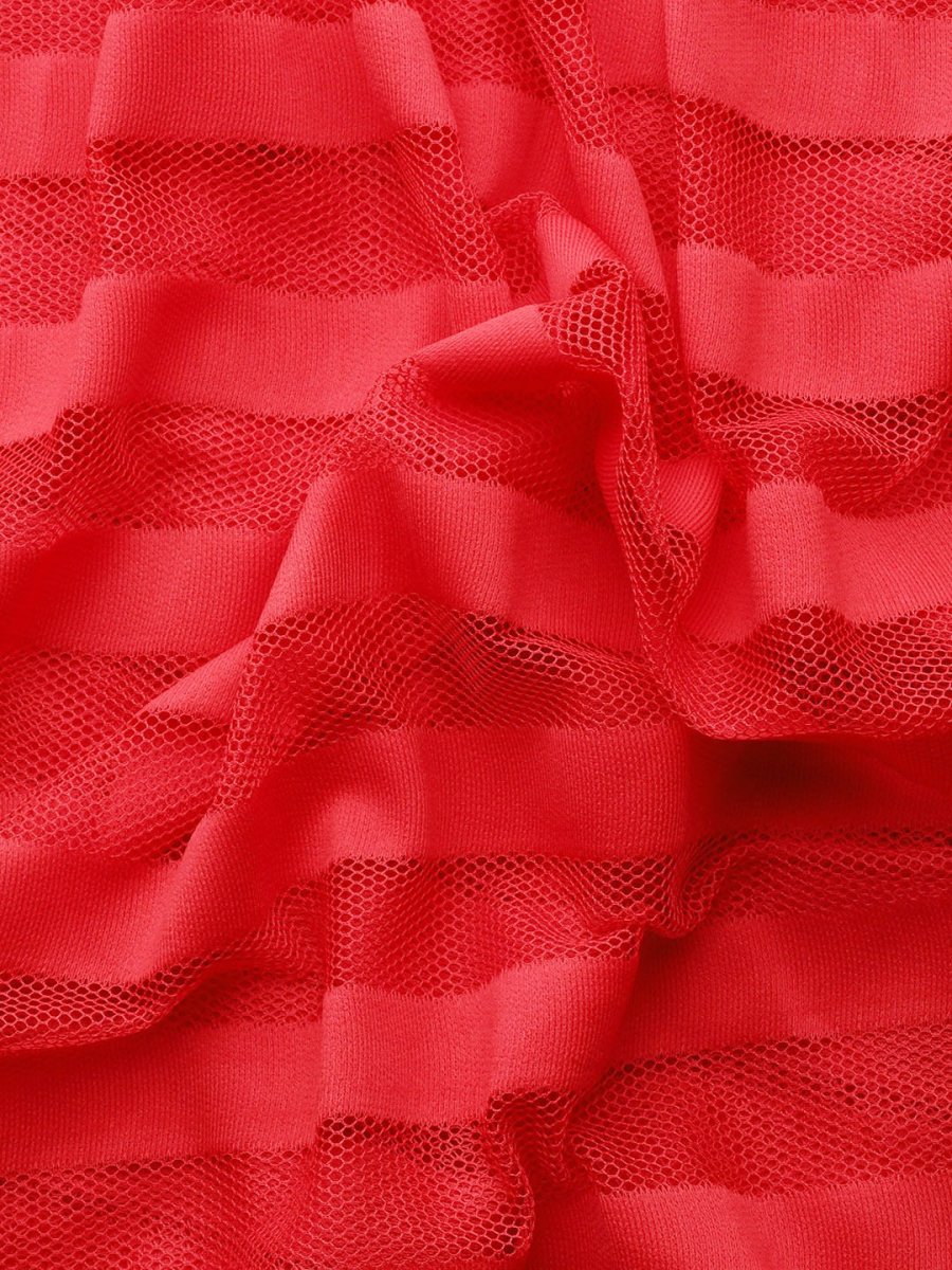 Ahalyaa Striped Net Ready To Wear Saree | Swadesiicart