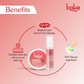 Bake Vitamin C Rose Lip Kit With Lip Balm SPF 25 & Lip Scrub For Dark & Pigmented Lips | Swadesiicart