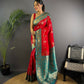Joban Fashion Turquoise Butti Banarasi Silk Sarees | Swadesiicart