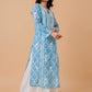 HOUSE OF KARI Ethnic Motifs Printed Cotton Panelled Chikankari Kurta | Swadesiicart
