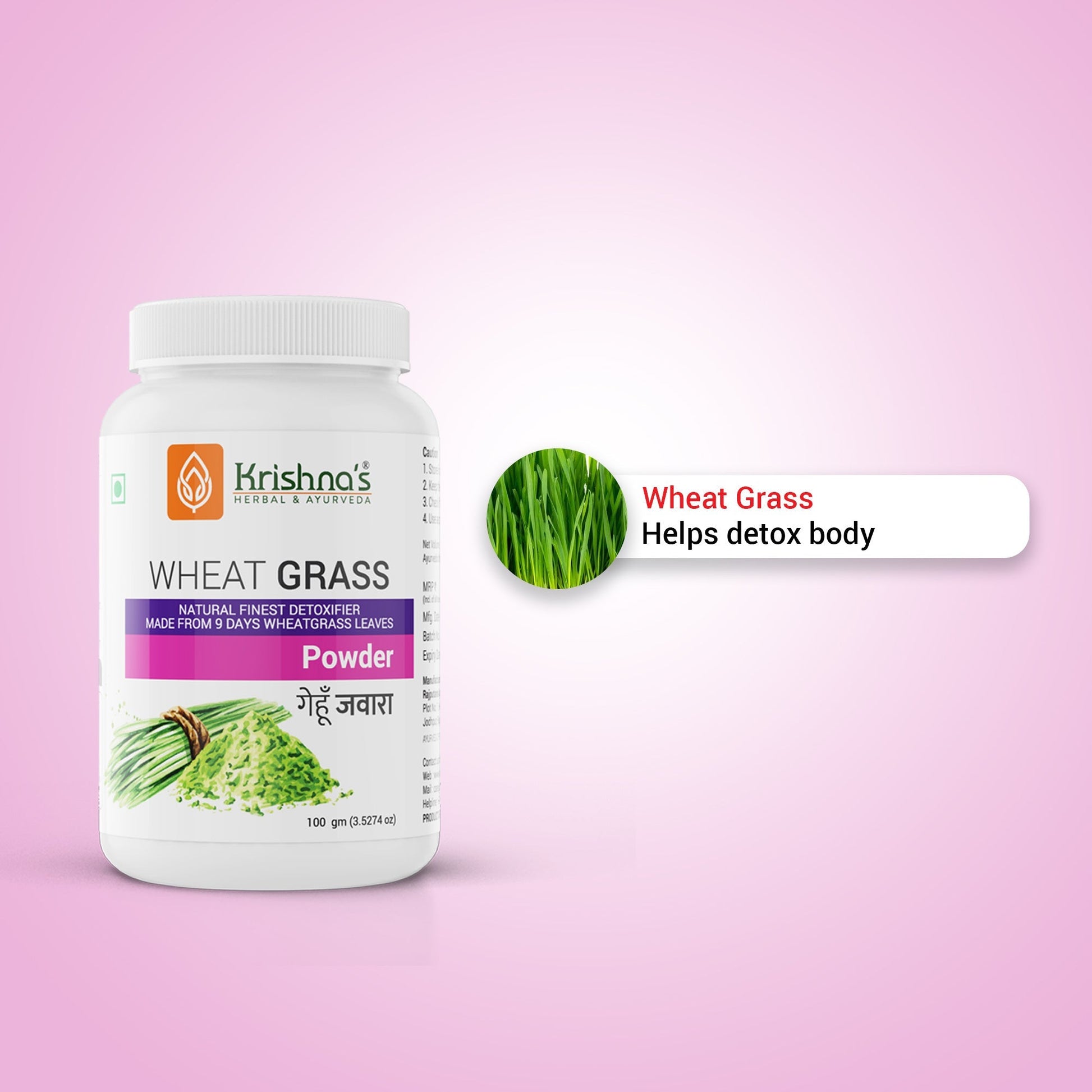 Krishna'S Herbal & Ayurveda Wheatgrass Powder | Swadesiicart