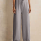 trueBrowns Grey Woollen Flared Pants | Swadesiicart