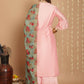 Jyoti Fashion Women's Peach Chanderi Silk Elegant Jardoshi Kurta with Trouser & Dupatta | Swadesiicart