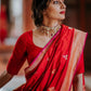 Kalini Floral Woven Design Zari Banarasi Saree | Swadesiicart