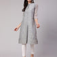 Aks Thread Work Chanderi Silk Kurta