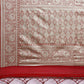Saree Mall Red Ethnic Motifs Zari Organza Banarasi Saree | Swadesiicart