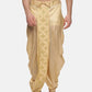Sethukrishna Golden Embroidered Dhoti Pant For Men | Swadesiicart