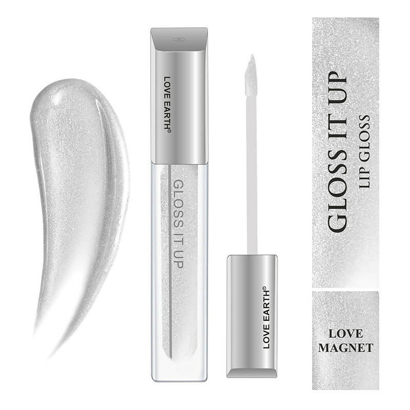 Love Earth Lip Gloss - Love Magnet (Silver Glitter) - Swadesiicart