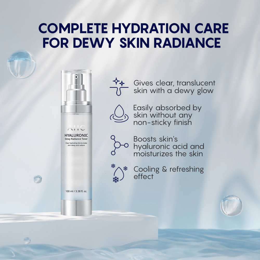 AHC Hyaluronic Dewy Radiance Toner - Korean skincare | Swadesiicart