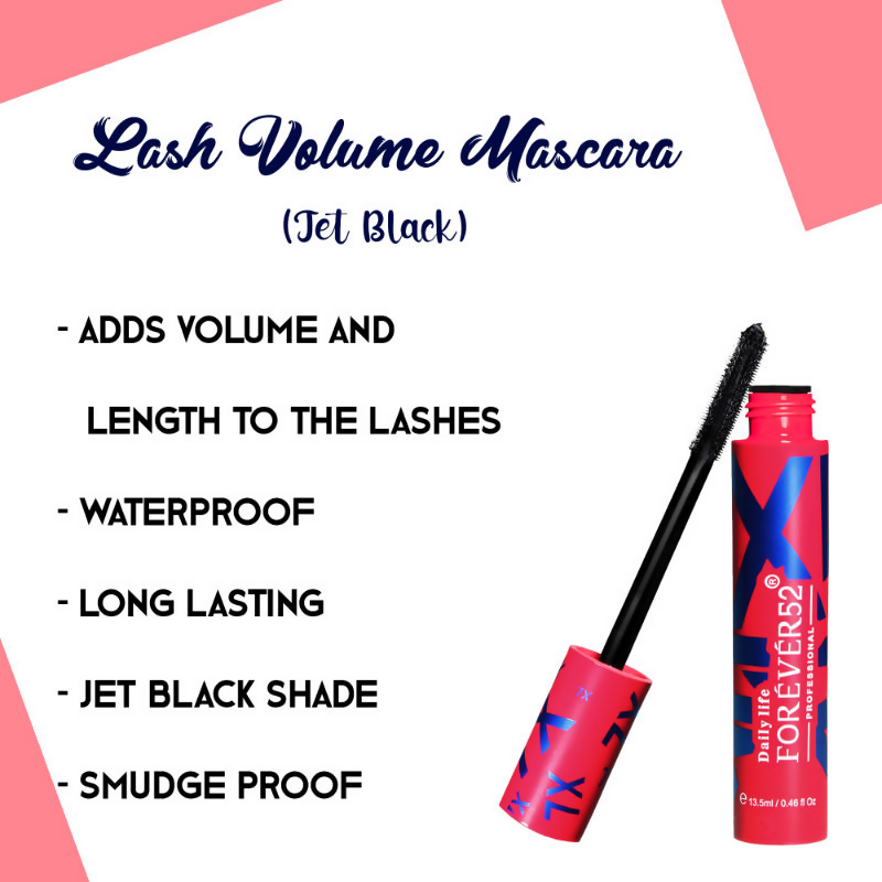 Daily Life Forever52 Xl Lash Volume Mascara - LMM001 Jet Black | Swadesiicart