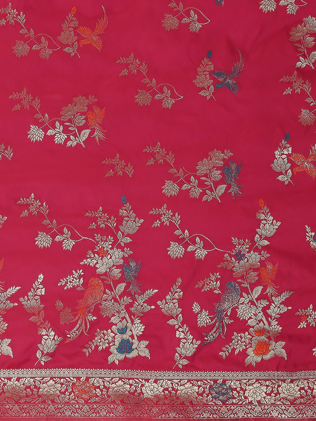 Mitera Woven Design Zari Silk Blend Banarasi Saree | Swadesiicart