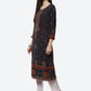 Biba Women Black Ethnic Motifs Printed Kurta - Swadesiicart