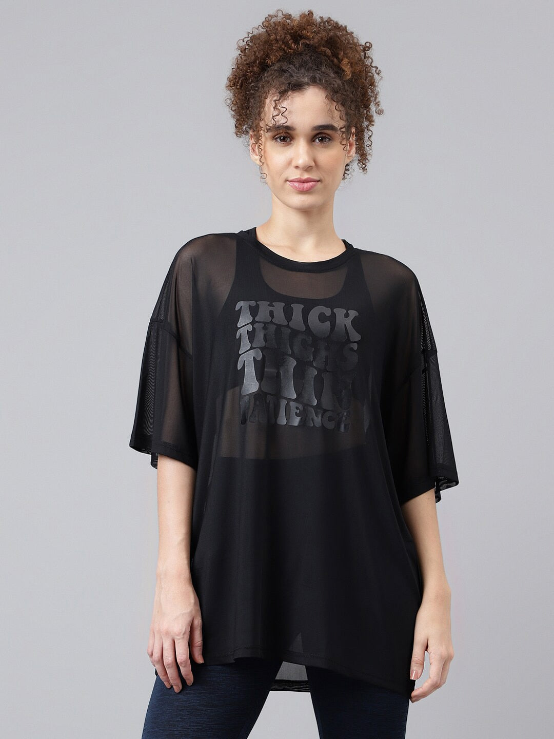 MKH Typography Printed Dri-FIT Relaxed Fit Sports T-shirt - Swadesiicart