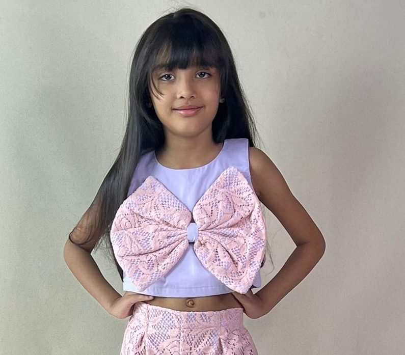 ArthLife Lavender And Pink Bow Co-Ord Set - Swadesiicart