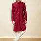 Manyavar Floral Chikankari Embroidered Kurta With Pyjamas | Swadesiicart