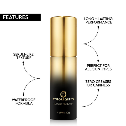 Colors Queen Silky Light Foundation - 02 Rose Blush | Swadesiicart
