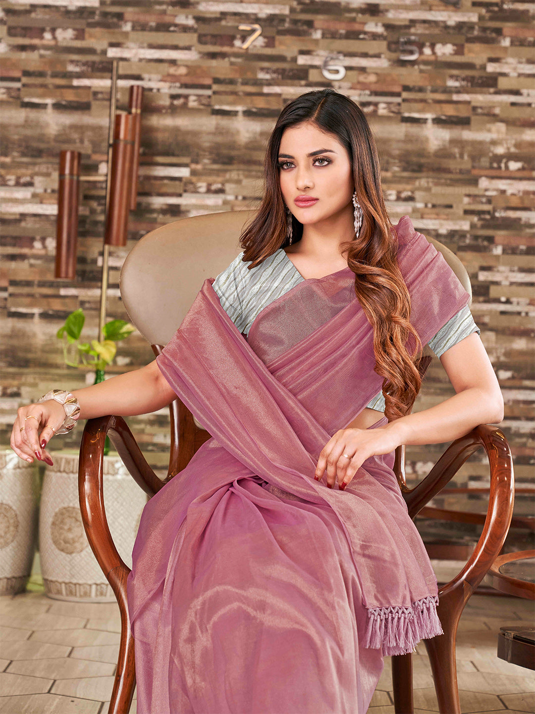 Tikhi Imli Supernet Party Ready to Wear Saree | Swadesiicart